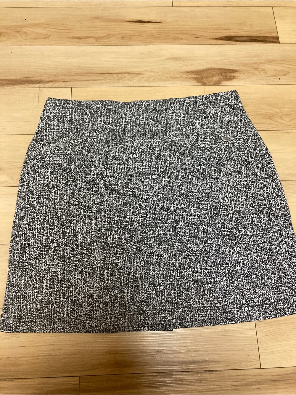 Soho Gray Tweed Mini Skirt